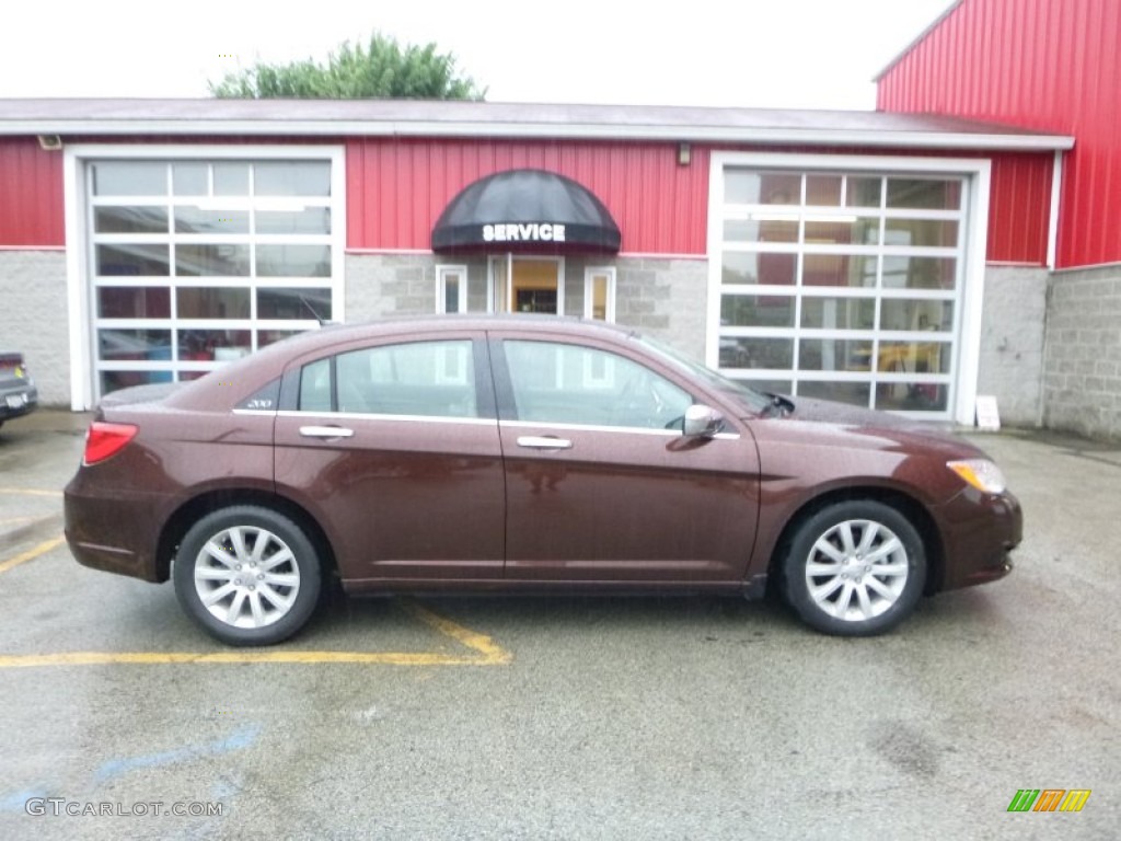 2013 200 Limited Sedan - Deep Auburn Pearl / Black/Light Frost Beige photo #7