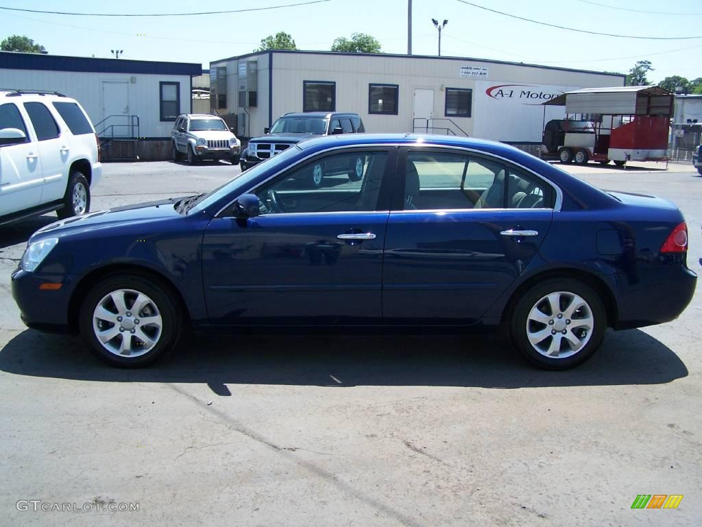 2008 Optima EX V6 - Deep Ocean Blue / Gray photo #1