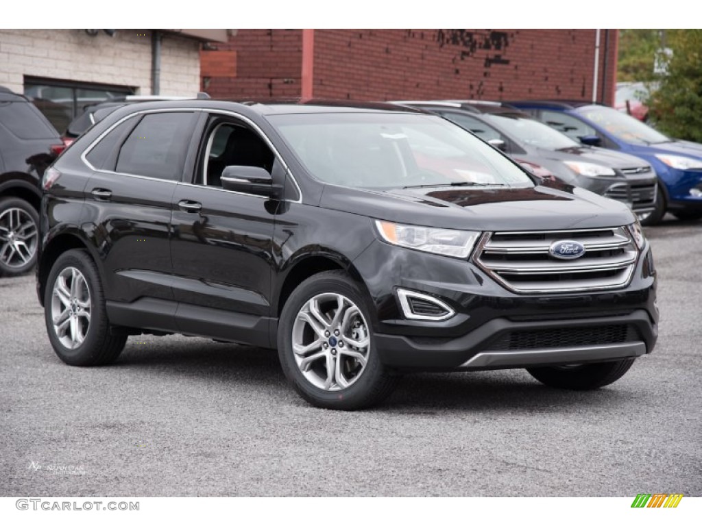 Tuxedo Black Metallic 2015 Ford Edge Titanium AWD Exterior Photo #107535473
