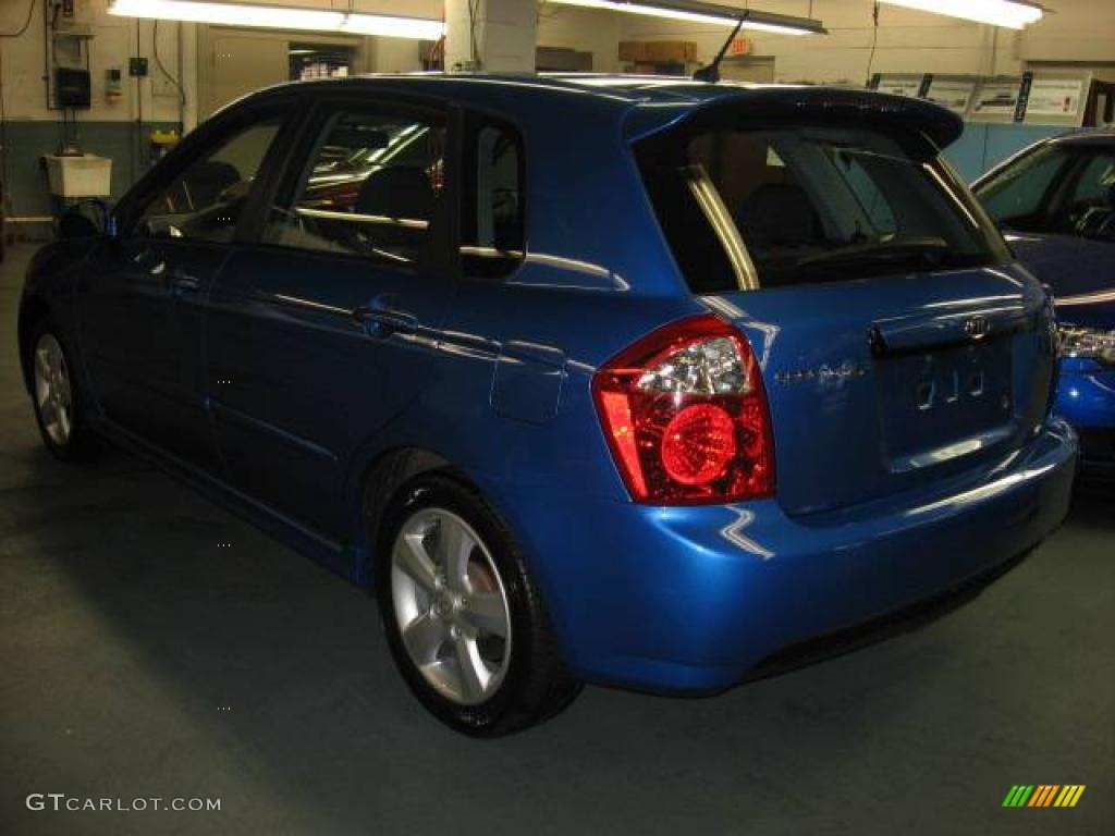 2008 Spectra 5 SX Wagon - Spark Blue / Black photo #6