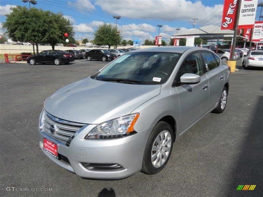 2014 Sentra SV - Brilliant Silver / Charcoal photo #4