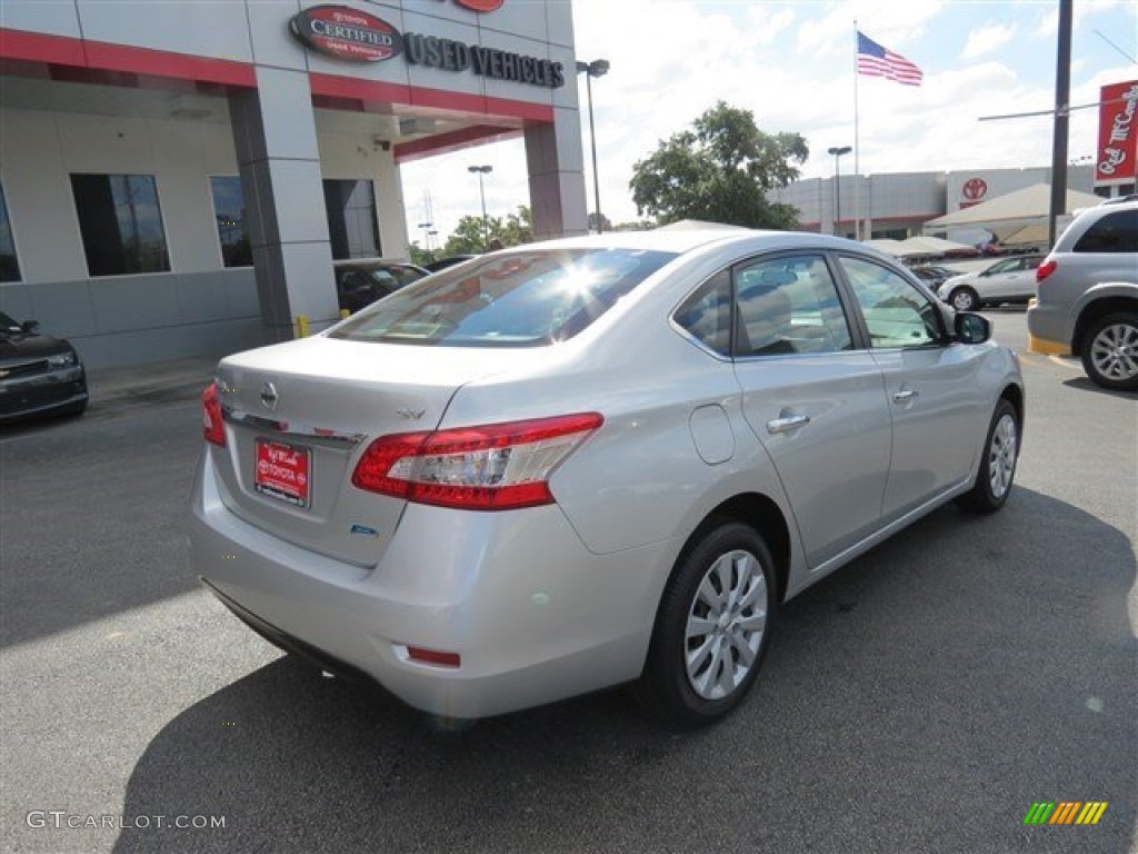 2014 Sentra SV - Brilliant Silver / Charcoal photo #8