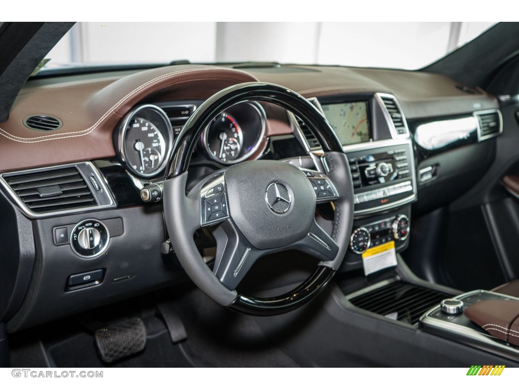 2016 Mercedes-Benz GL 550 4Matic designo Auburn Brown Dashboard Photo #107537566