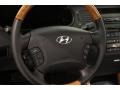 2007 Hyundai Azera Black Interior Steering Wheel Photo