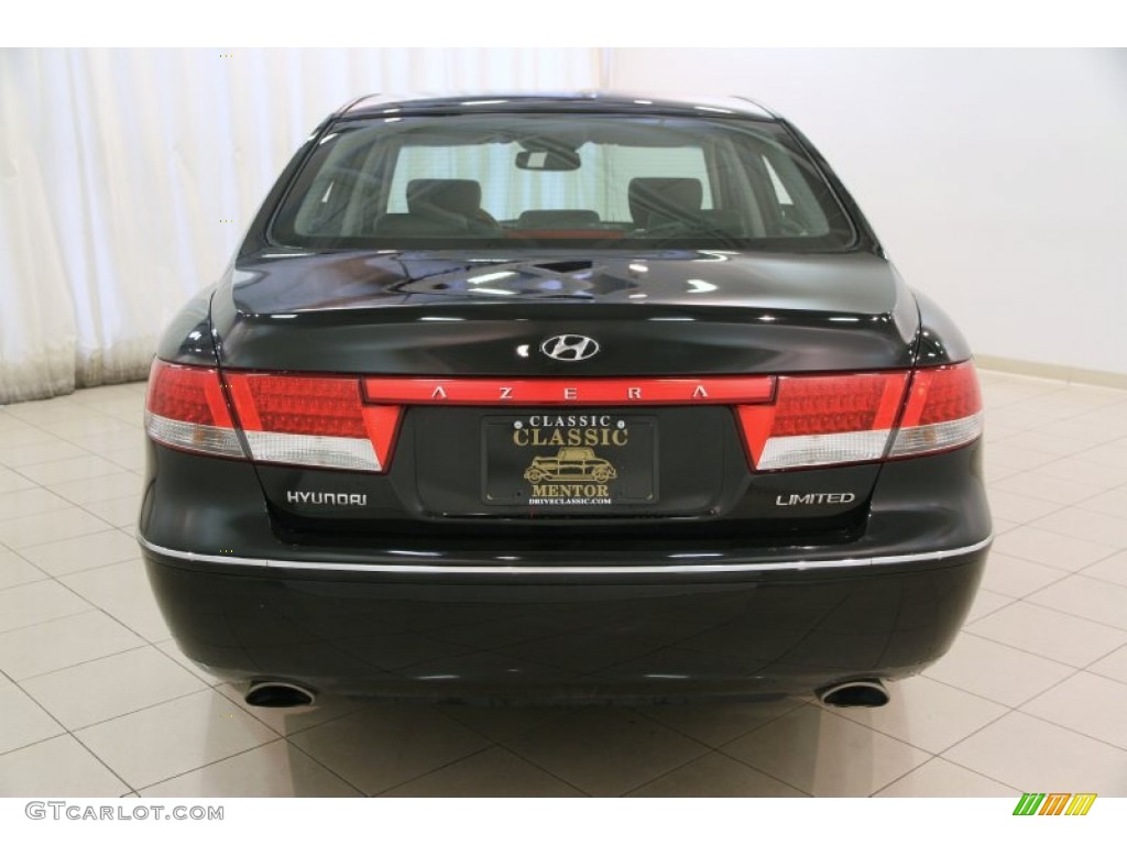 2007 Azera SE - Ebony Black / Black photo #15
