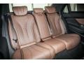 2015 Mercedes-Benz S Nut Brown/Black Interior Rear Seat Photo