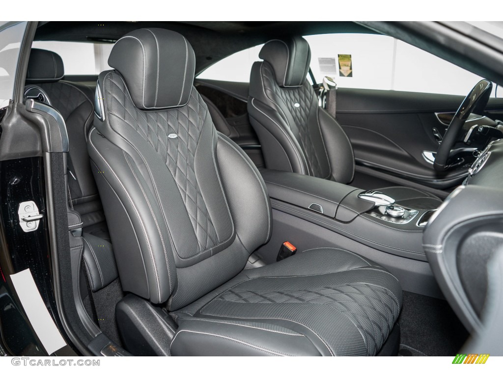 Black Interior 2015 Mercedes-Benz S 550 4Matic Coupe Photo #107540559