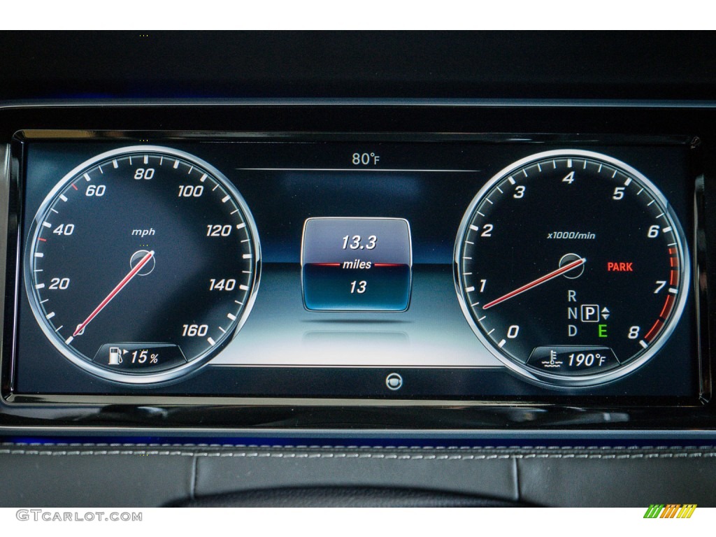 2015 Mercedes-Benz S 550 4Matic Coupe Gauges Photo #107540757