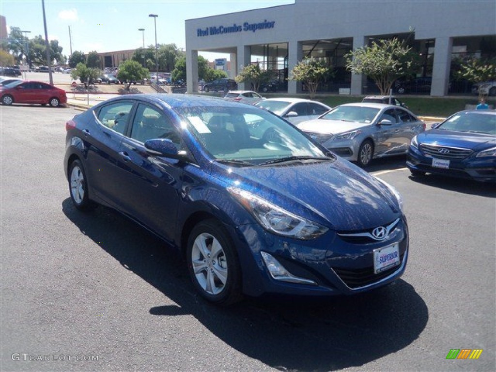 Blue Hyundai Elantra