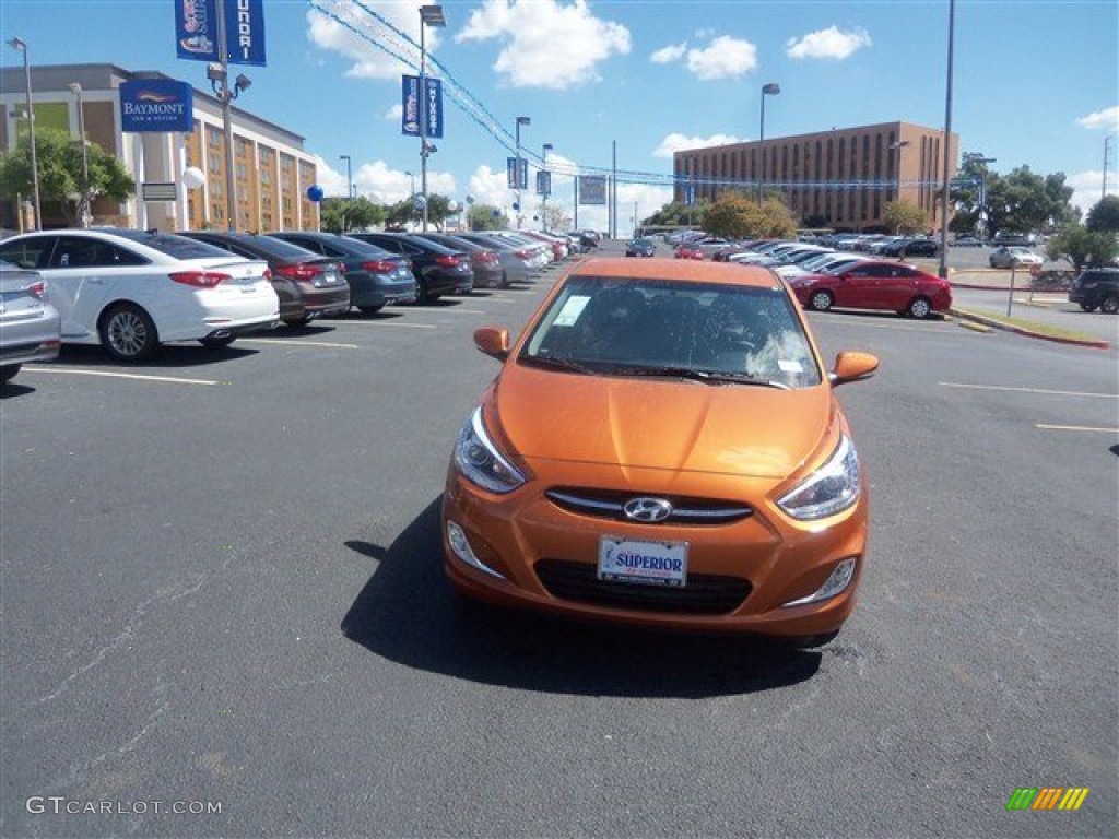 2016 Accent SE Hatchback - Vitamin C / Black photo #6