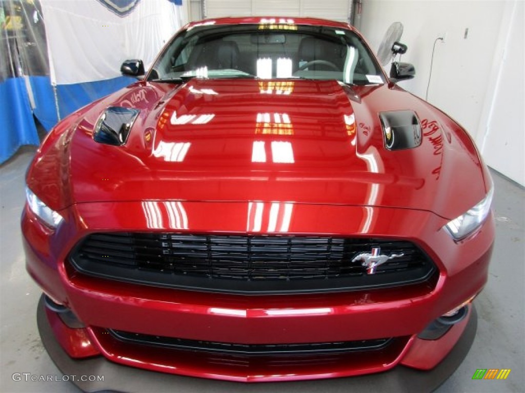 2016 Mustang GT/CS California Special Coupe - Ruby Red Metallic / California Special Ebony Black/Miko Suede photo #2