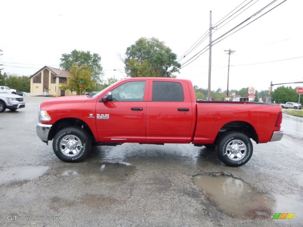 Flame Red 2016 Ram 2500 Tradesman Crew Cab 4x4 Exterior Photo #107544387