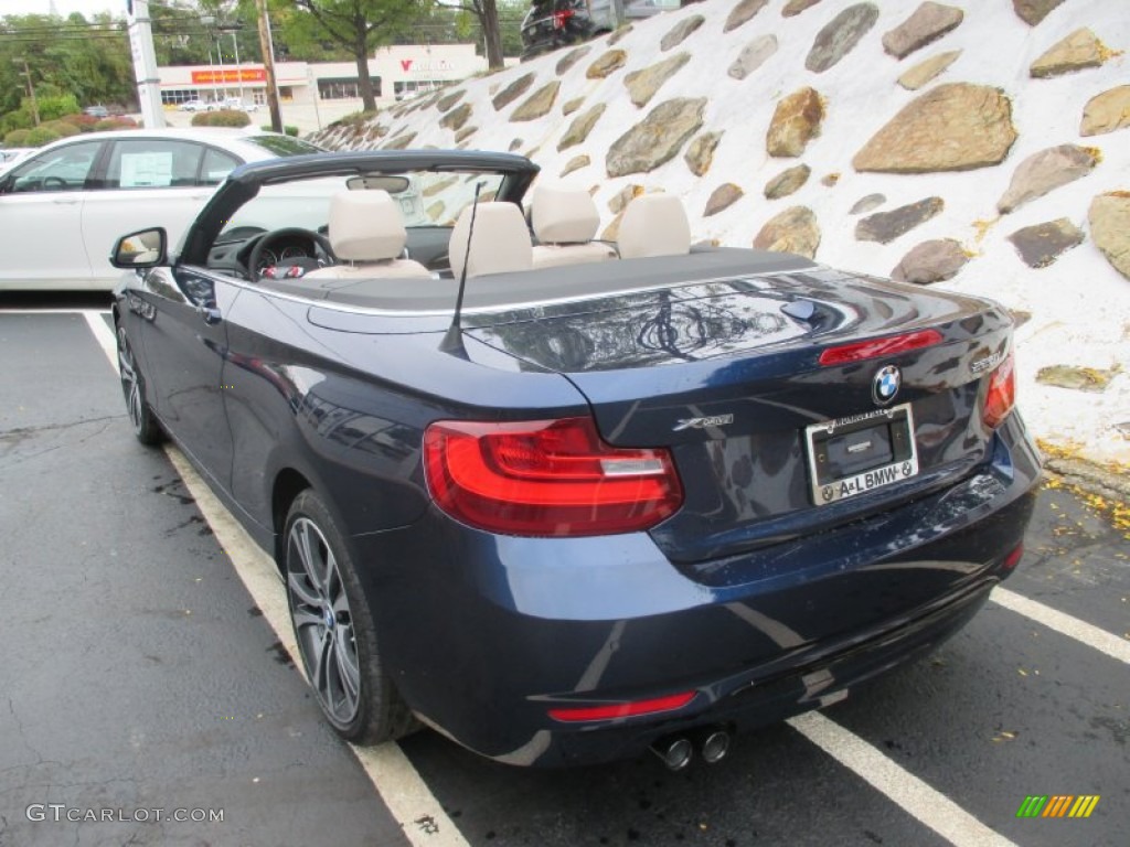 2016 2 Series 228i xDrive Convertible - Deep Sea Blue Metallic / Oyster photo #4