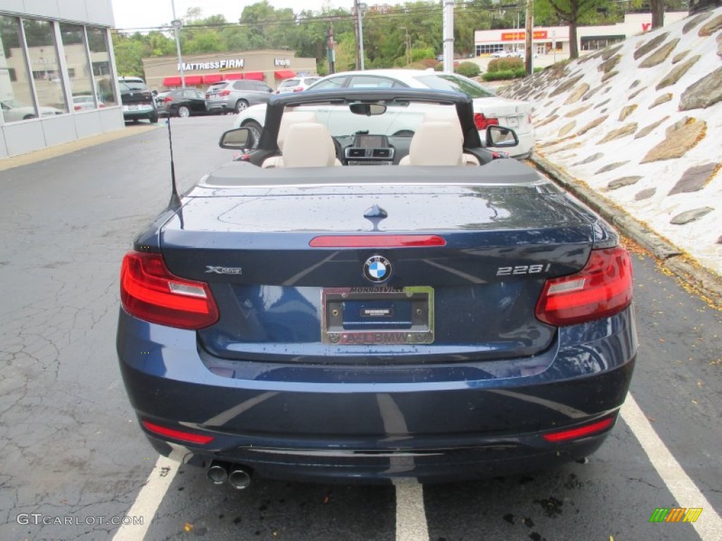 2016 2 Series 228i xDrive Convertible - Deep Sea Blue Metallic / Oyster photo #5