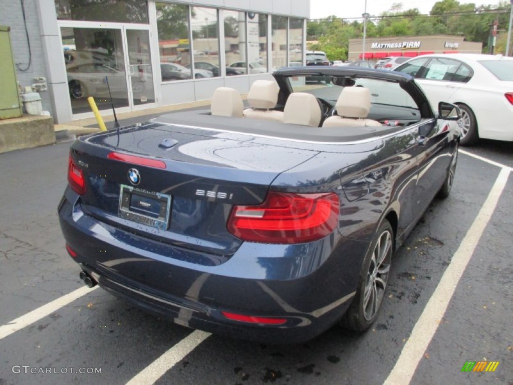 2016 2 Series 228i xDrive Convertible - Deep Sea Blue Metallic / Oyster photo #6
