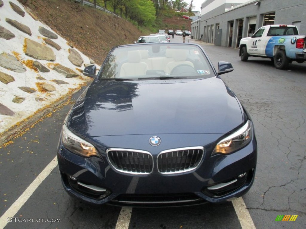 2016 2 Series 228i xDrive Convertible - Deep Sea Blue Metallic / Oyster photo #8