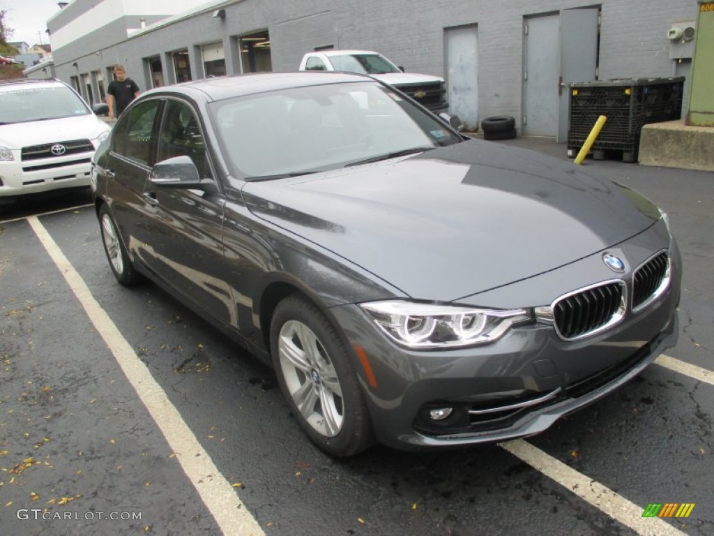 2016 3 Series 328i xDrive Sedan - Mineral Grey Metallic / Black photo #7