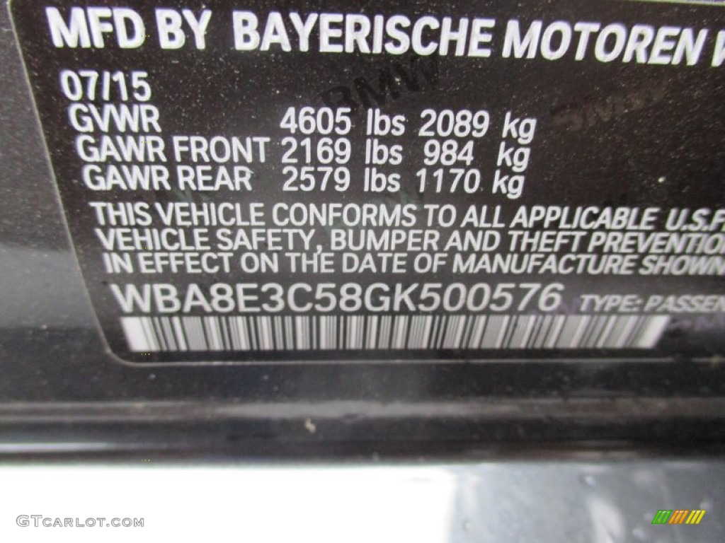2016 3 Series 328i xDrive Sedan - Mineral Grey Metallic / Black photo #18