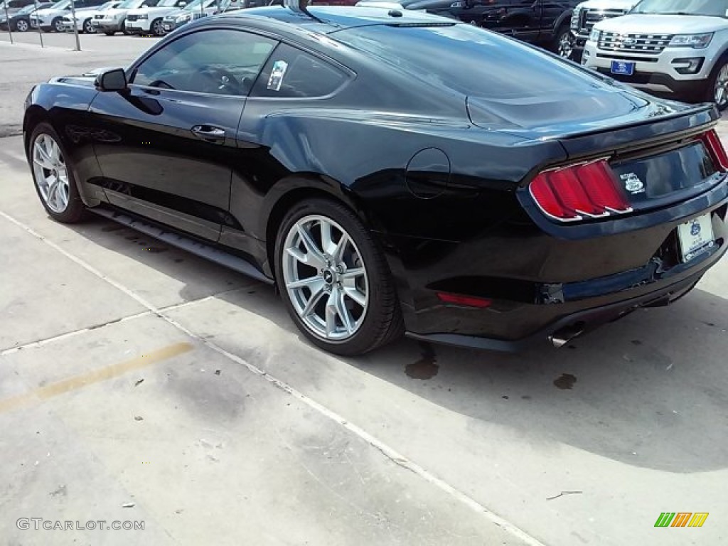 2015 Mustang EcoBoost Premium Coupe - Black / 50 Years Raven Black photo #8