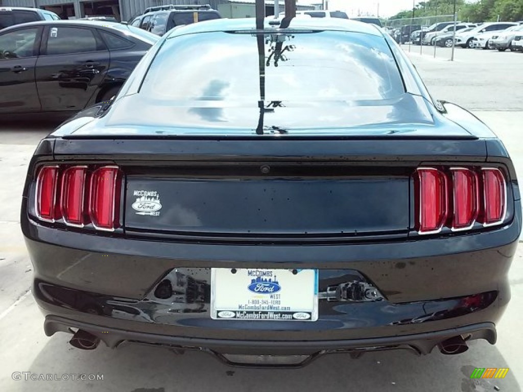 2015 Mustang EcoBoost Premium Coupe - Black / 50 Years Raven Black photo #12