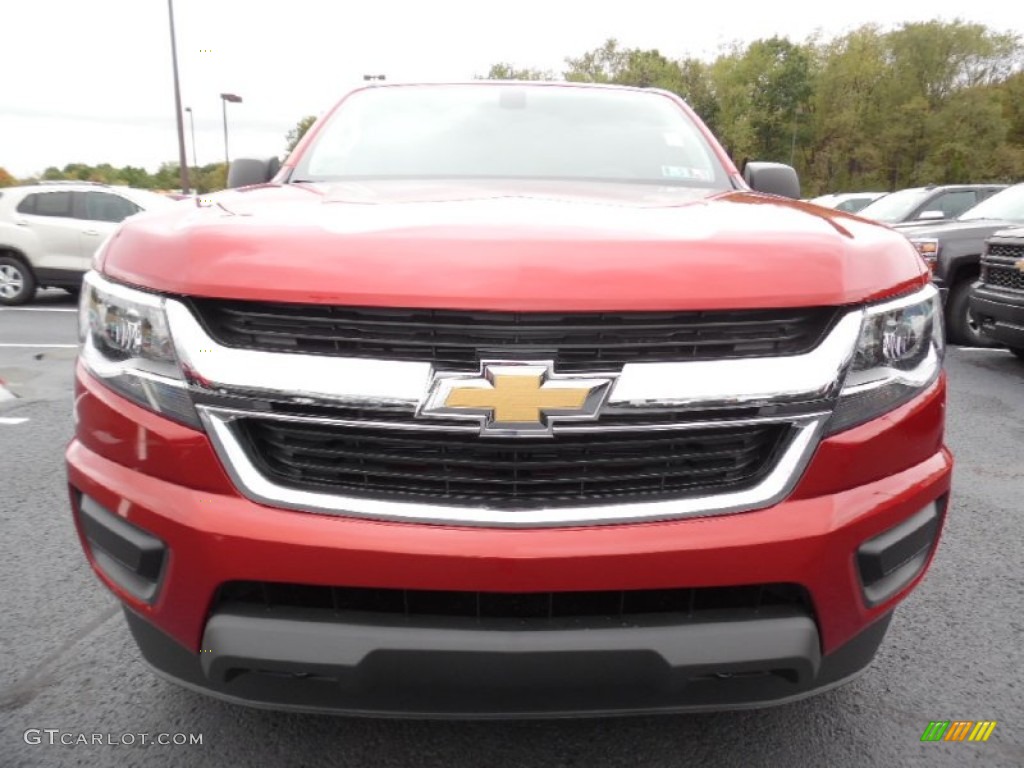 Red Rock Metallic 2016 Chevrolet Colorado WT Extended Cab 4x4 Exterior Photo #107550579