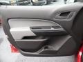 Jet Black/Dark Ash 2016 Chevrolet Colorado WT Extended Cab 4x4 Door Panel