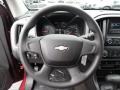 Jet Black/Dark Ash 2016 Chevrolet Colorado WT Extended Cab 4x4 Steering Wheel