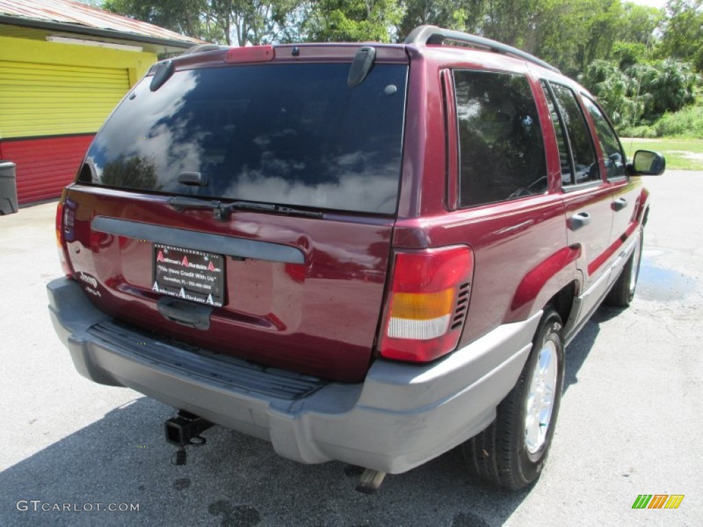 2002 Grand Cherokee Laredo 4x4 - Dark Garnet Red Pearlcoat / Sandstone photo #3