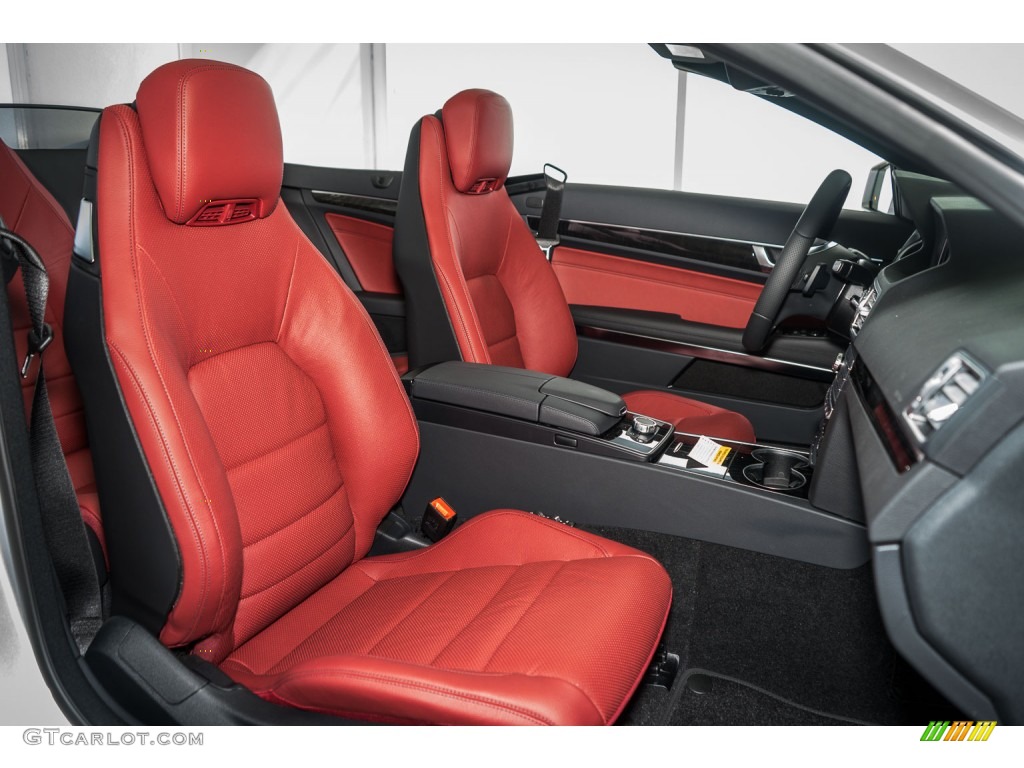 Red/Black Interior 2016 Mercedes-Benz E 400 Cabriolet Photo #107556141