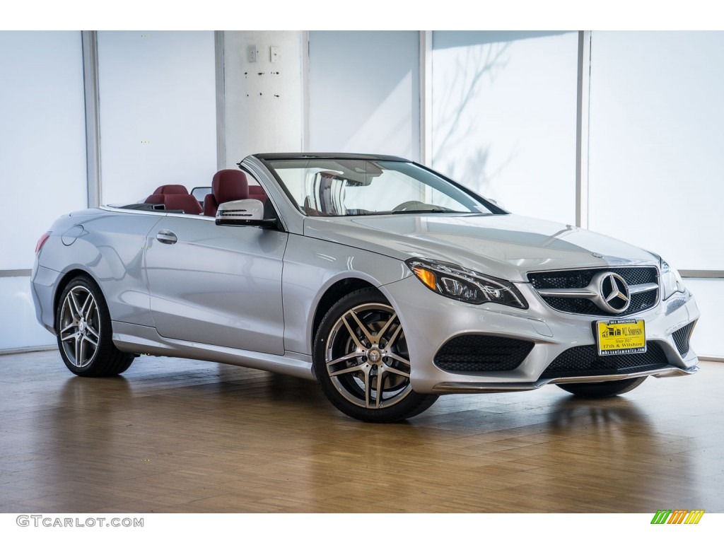 2016 E 400 Cabriolet - Iridium Silver Metallic / Red/Black photo #12