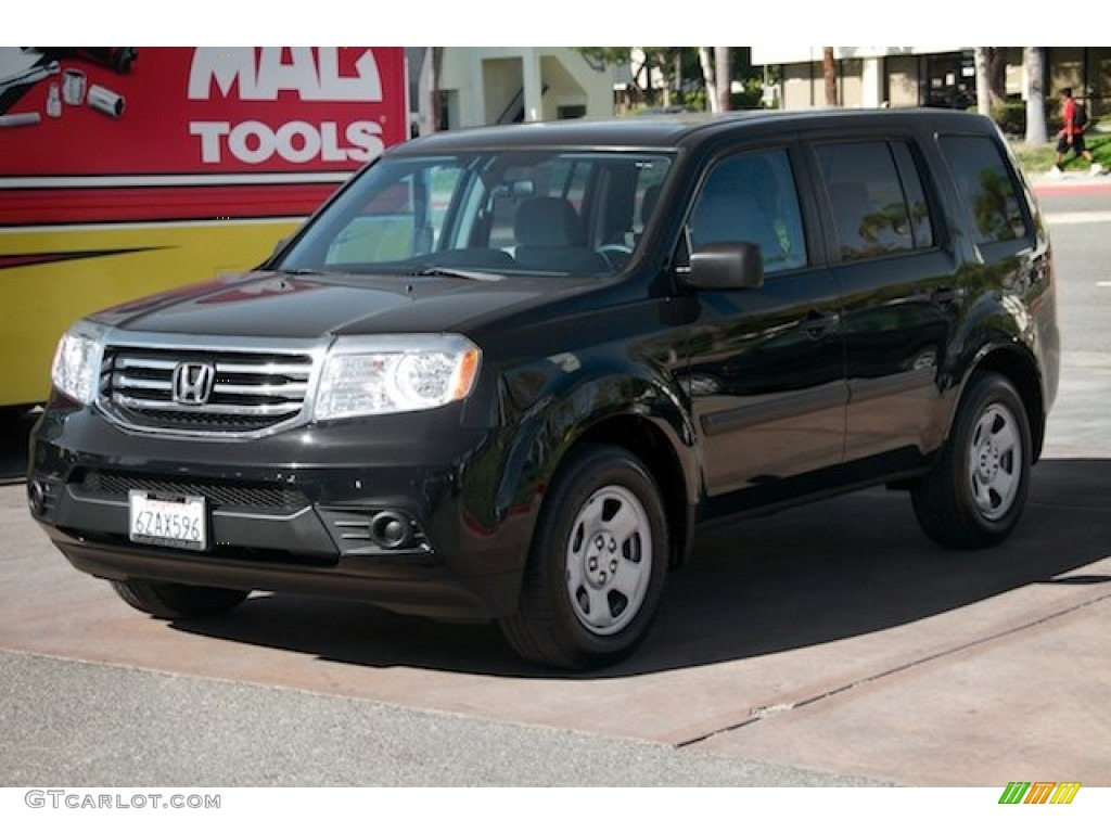 2013 Pilot LX - Crystal Black Pearl / Gray photo #8