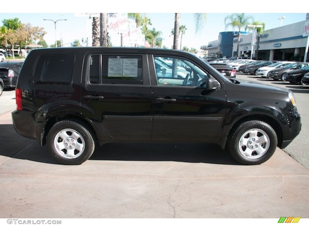 2013 Pilot LX - Crystal Black Pearl / Gray photo #12