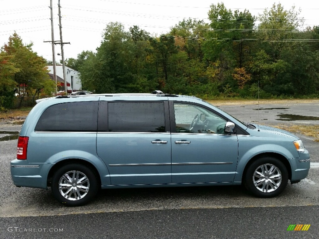 2010 Town & Country Limited - Clearwater Blue Pearl / Medium Slate Gray/Light Shale photo #5