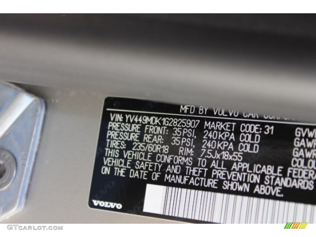 2016 XC60 T6 Drive-E - Seashell Metallic / Beige photo #39