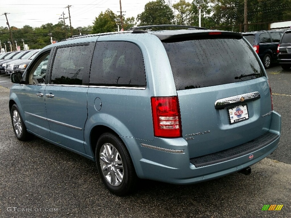 2010 Town & Country Limited - Clearwater Blue Pearl / Medium Slate Gray/Light Shale photo #10
