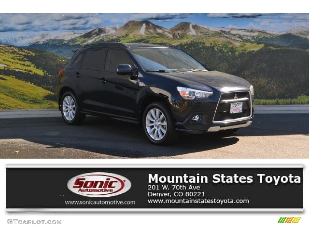 2011 Outlander Sport SE 4WD - Labrador Black Pearl / Black photo #1