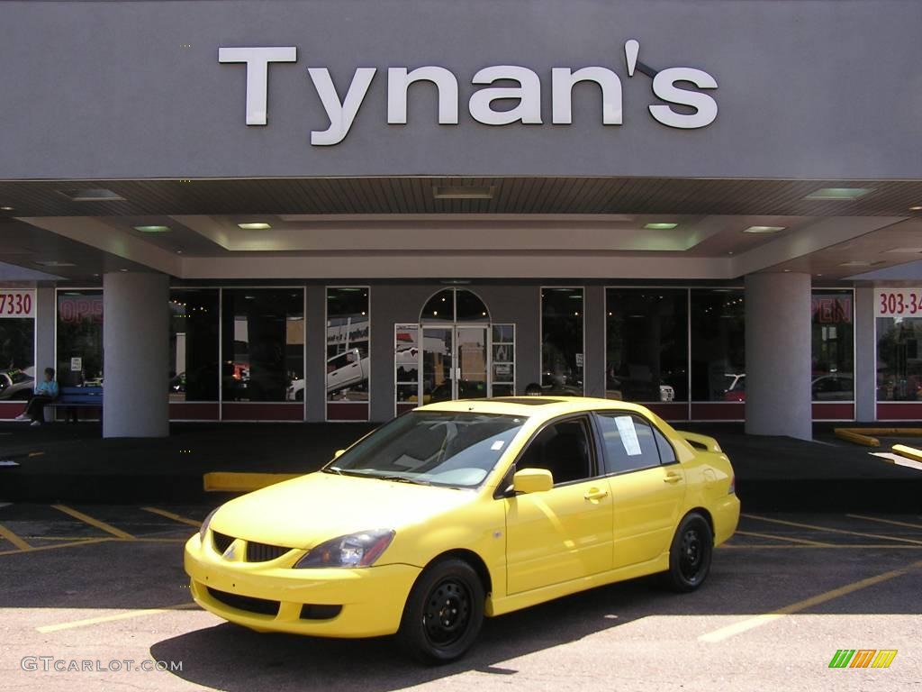 2004 Lancer OZ Rally - Lightning Yellow / Black photo #1
