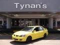 Lightning Yellow 2004 Mitsubishi Lancer OZ Rally