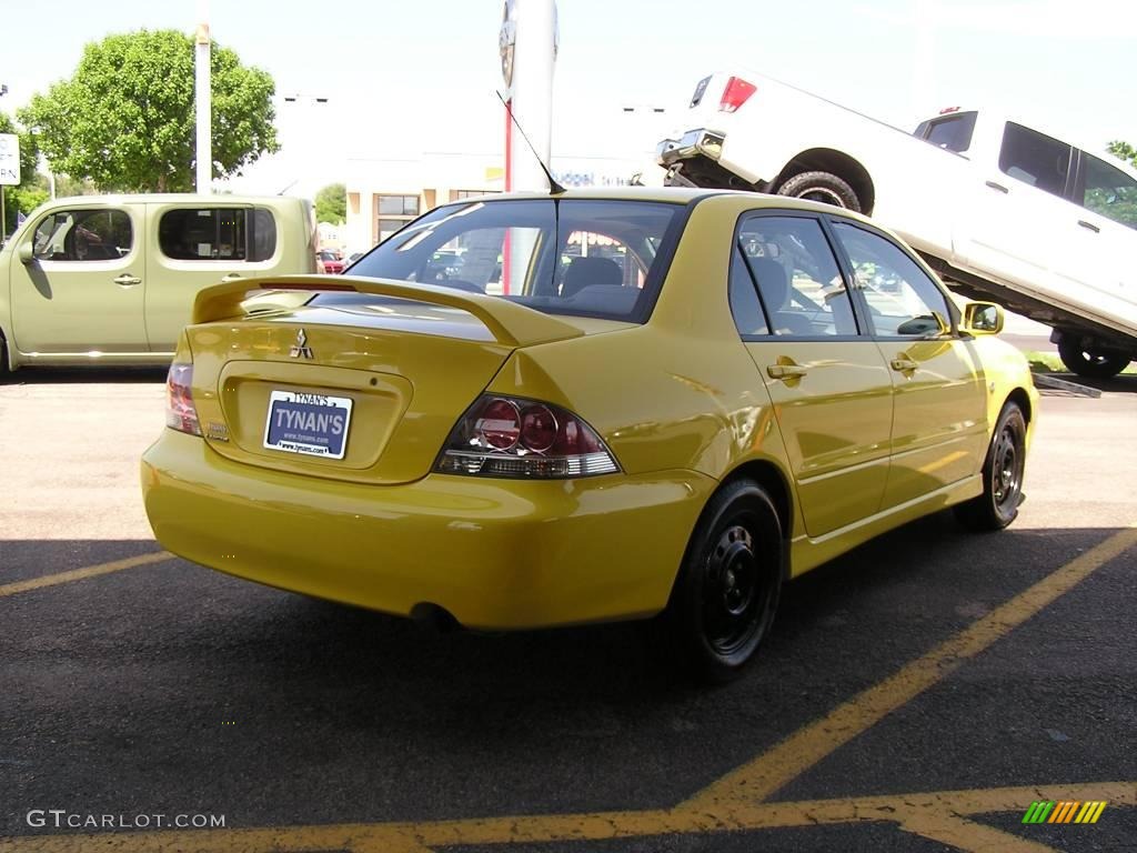 2004 Lancer OZ Rally - Lightning Yellow / Black photo #6