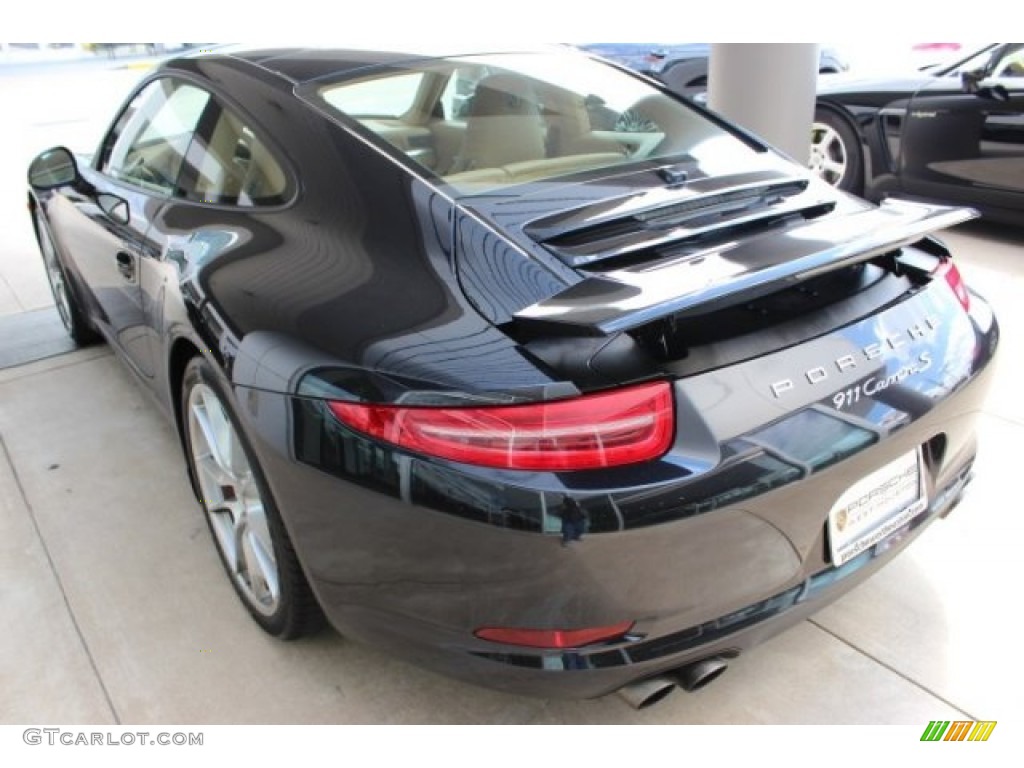 2012 911 Carrera S Coupe - Black / Sand Beige photo #8