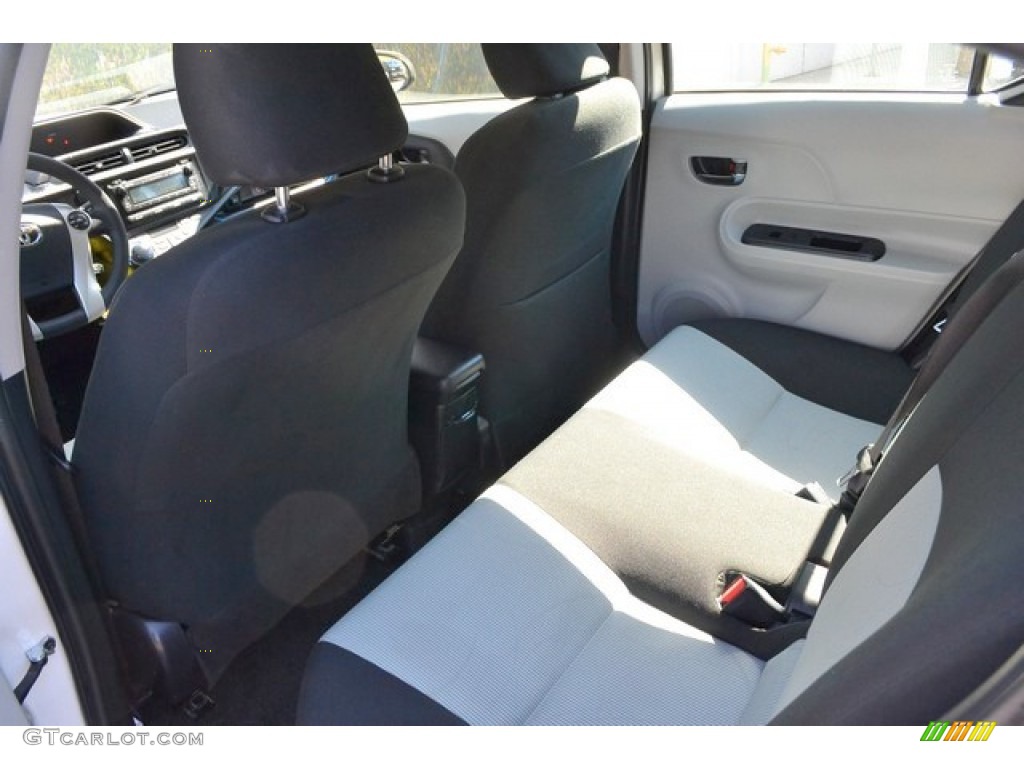 2013 Prius c Hybrid Two - Super White / Light Blue Gray/Black photo #20