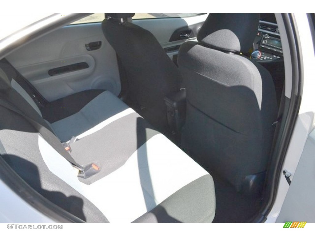 2013 Prius c Hybrid Two - Super White / Light Blue Gray/Black photo #22