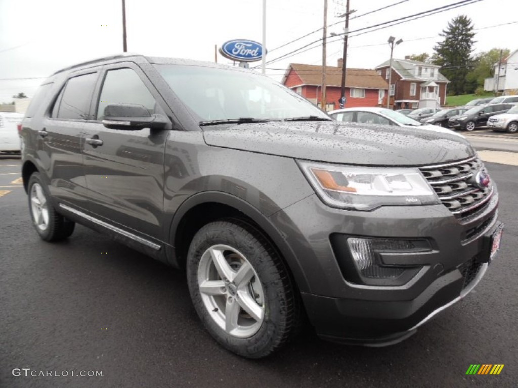 2016 Explorer XLT 4WD - Magnetic Metallic / Medium Light Camel photo #3