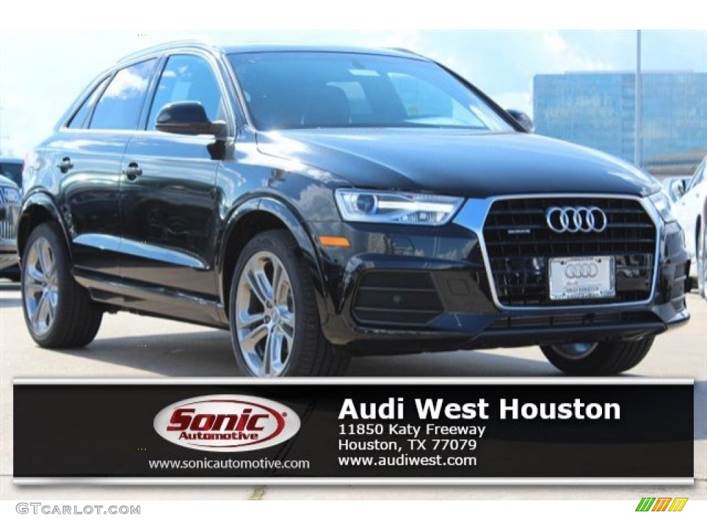 2016 Q3 2.0 TSFI Premium Plus quattro - Mythos Black Metallic / Chestnut Brown photo #1