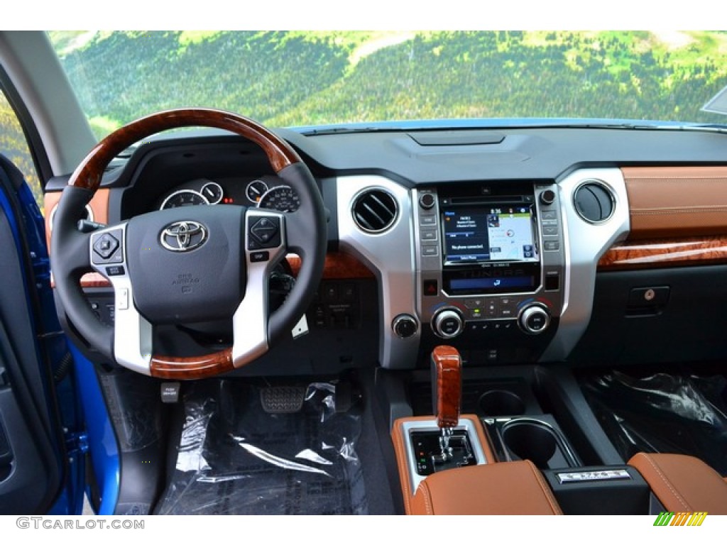 2016 Toyota Tundra 1794 CrewMax 4x4 1794 Black/Brown Dashboard Photo #107564343