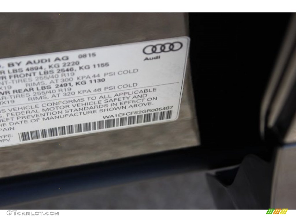 2016 Q3 2.0 TSFI Premium Plus quattro - Mythos Black Metallic / Chestnut Brown photo #40