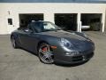 Meteor Grey Metallic 2007 Porsche 911 Carrera 4S Cabriolet