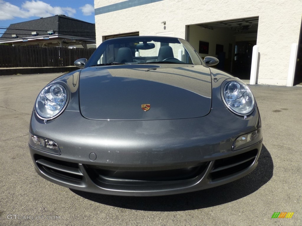 2007 911 Carrera 4S Cabriolet - Meteor Grey Metallic / Black photo #8