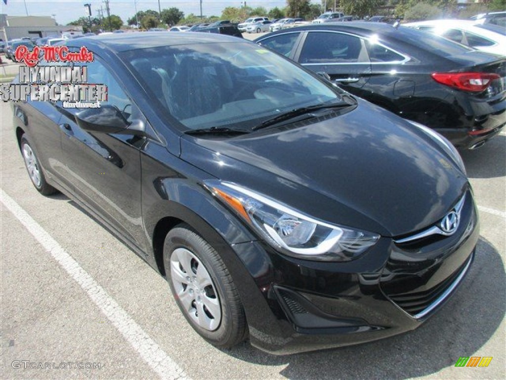 2016 Elantra SE - Phantom Black / Gray photo #1