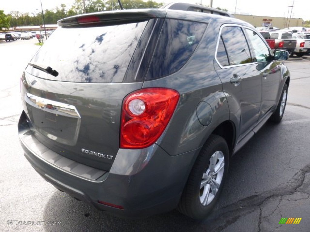 2012 Equinox LT AWD - Steel Green Metallic / Light Titanium/Jet Black photo #5